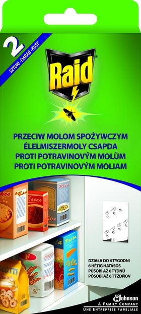 Raid proti potravinovým molům 3ks