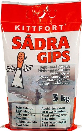 Sádra bílá modelářská 3kg