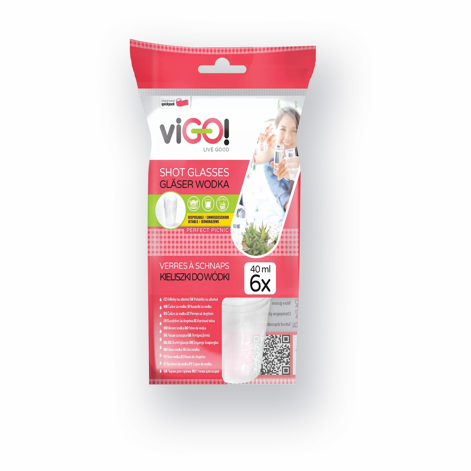 Vigo odlivky na alkohol malé 6ks 40ml, Q057