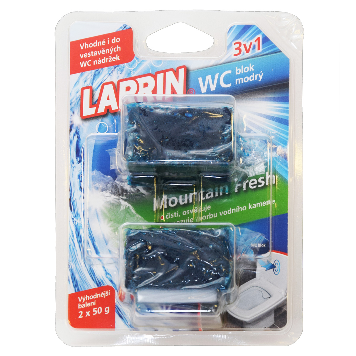 *Larrin WC blok 2x50g Moutain