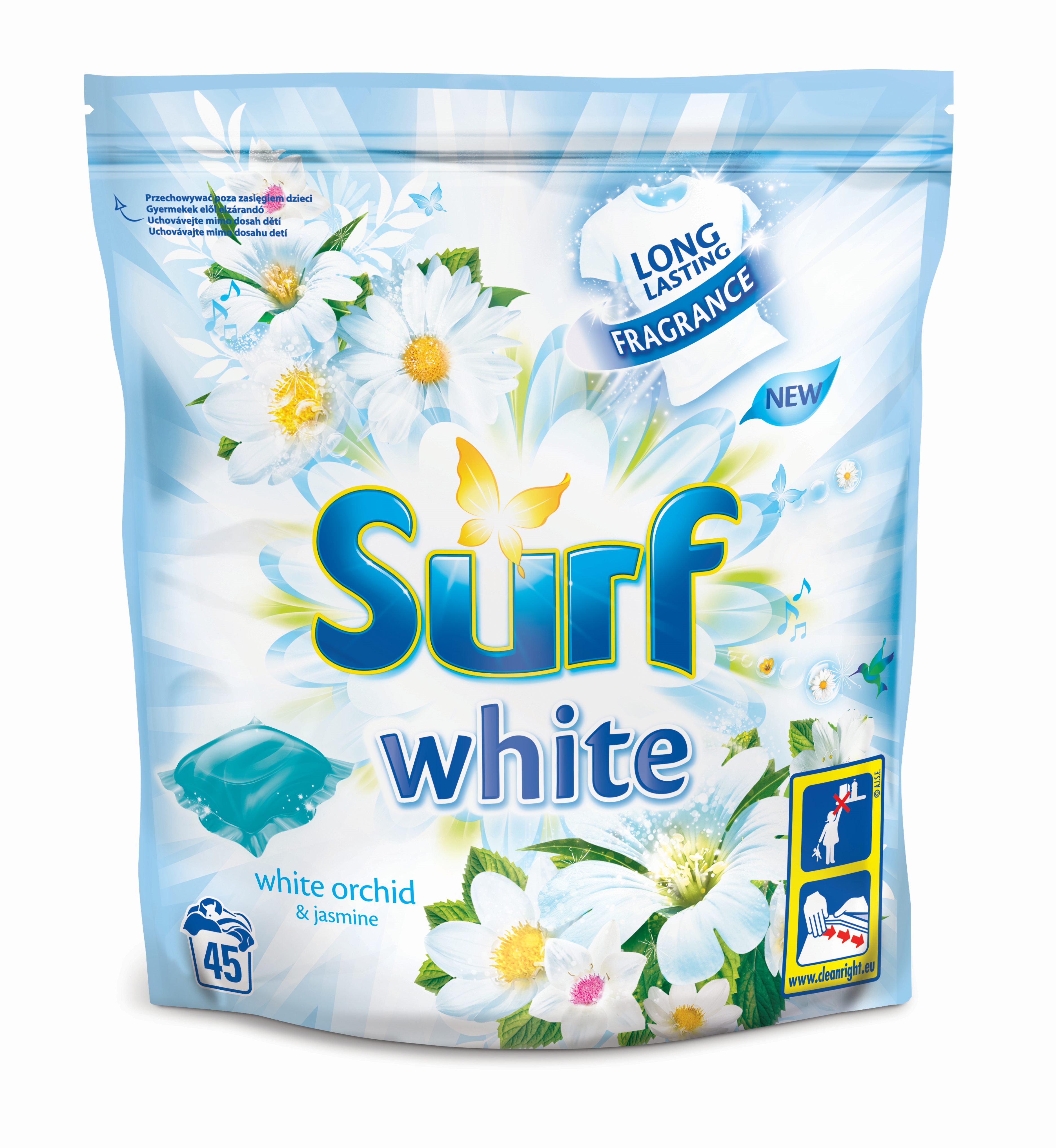 *Surf kapsle White Orchid 45ks