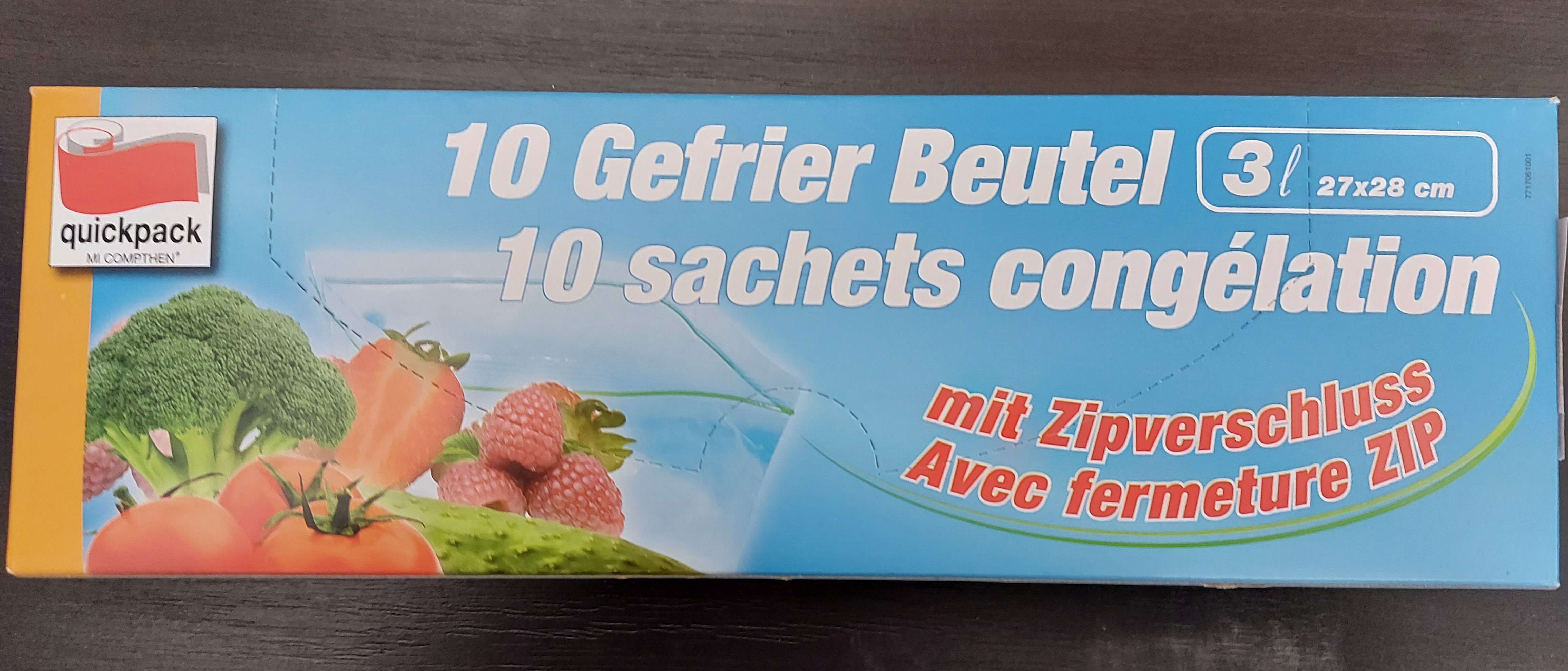 Sáčky zipové Q175 3l/10ks 27x28cm RS002