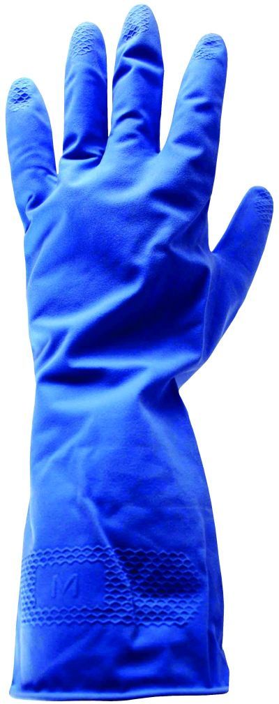 *Rukavice gumové Semišované 9/L