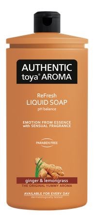 AUTHENTIC tekuté mýdlo 600ml Ginger & lemongrass náplň