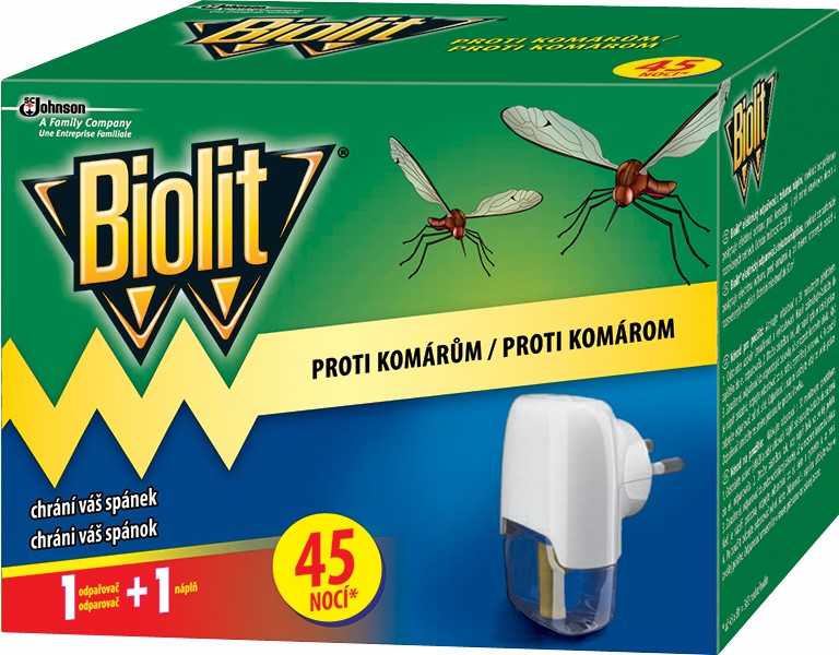 Biolit el.odpařovač s tek.náplní 45 nocí 1+27ml