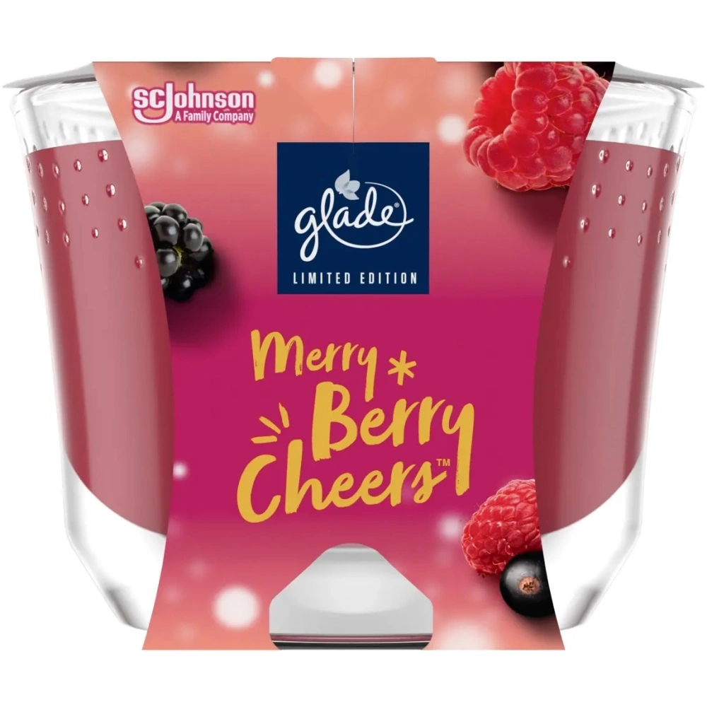 Glade svíčka MAXI Merry Berry Cheers 224g