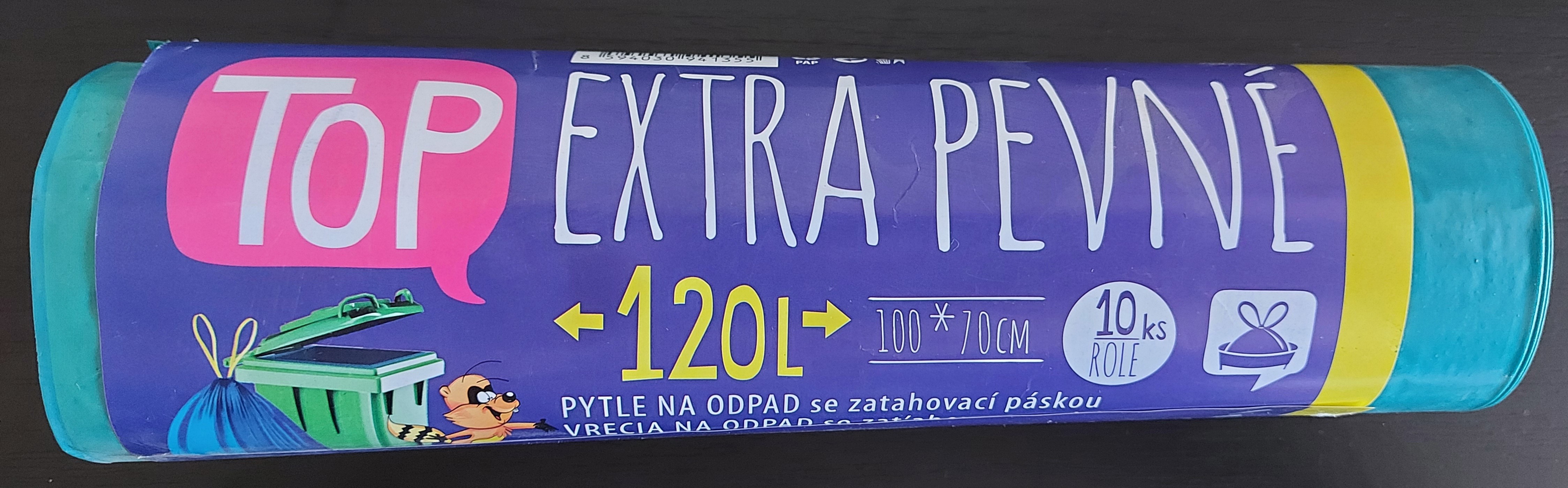 Pytle TOP extra 120l/10ks zatahov. modré