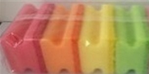 *Houbičky Q198 tvarované 4ks pastelové