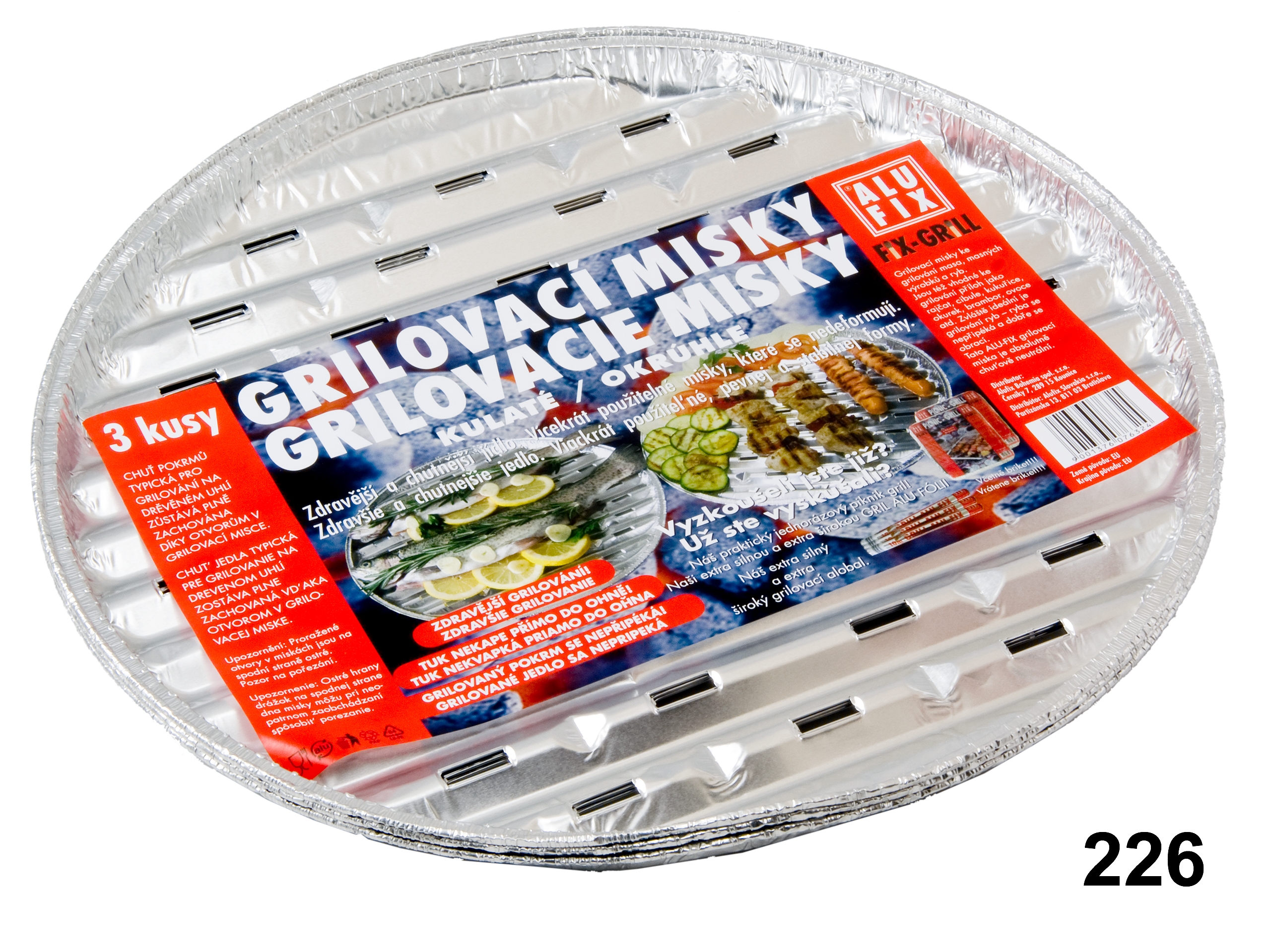 Misky grilovací kulaté 3ks