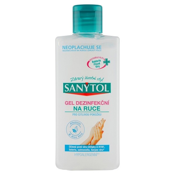 Sanytol dezinfekční gel na ruce 75ml Sensitive