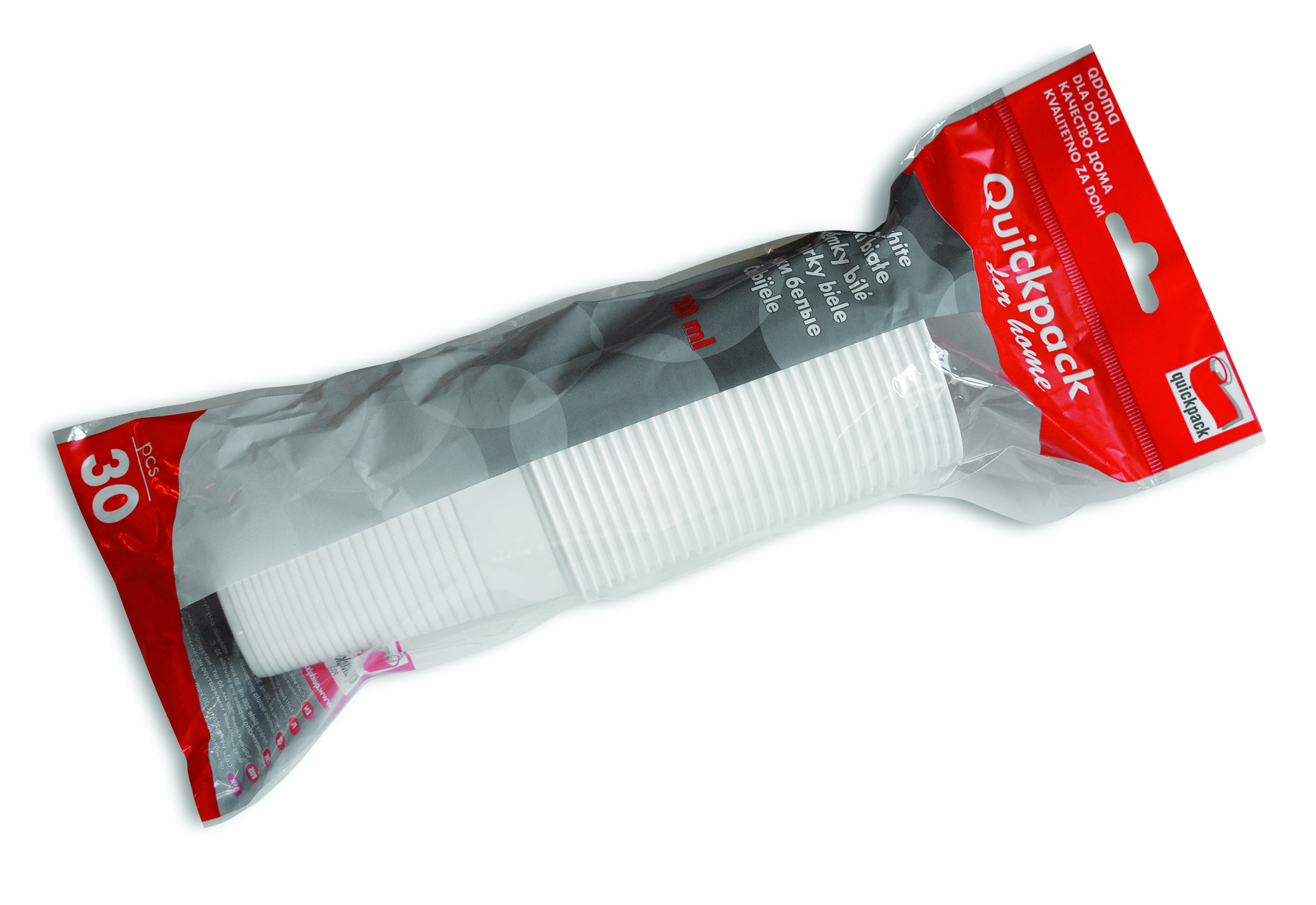 *Kelímky Q053 bílé 200ml 30ks