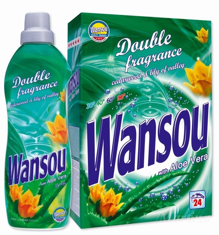 *Wansou prášek 2,04kg+aviváž 1l Aloe Vera