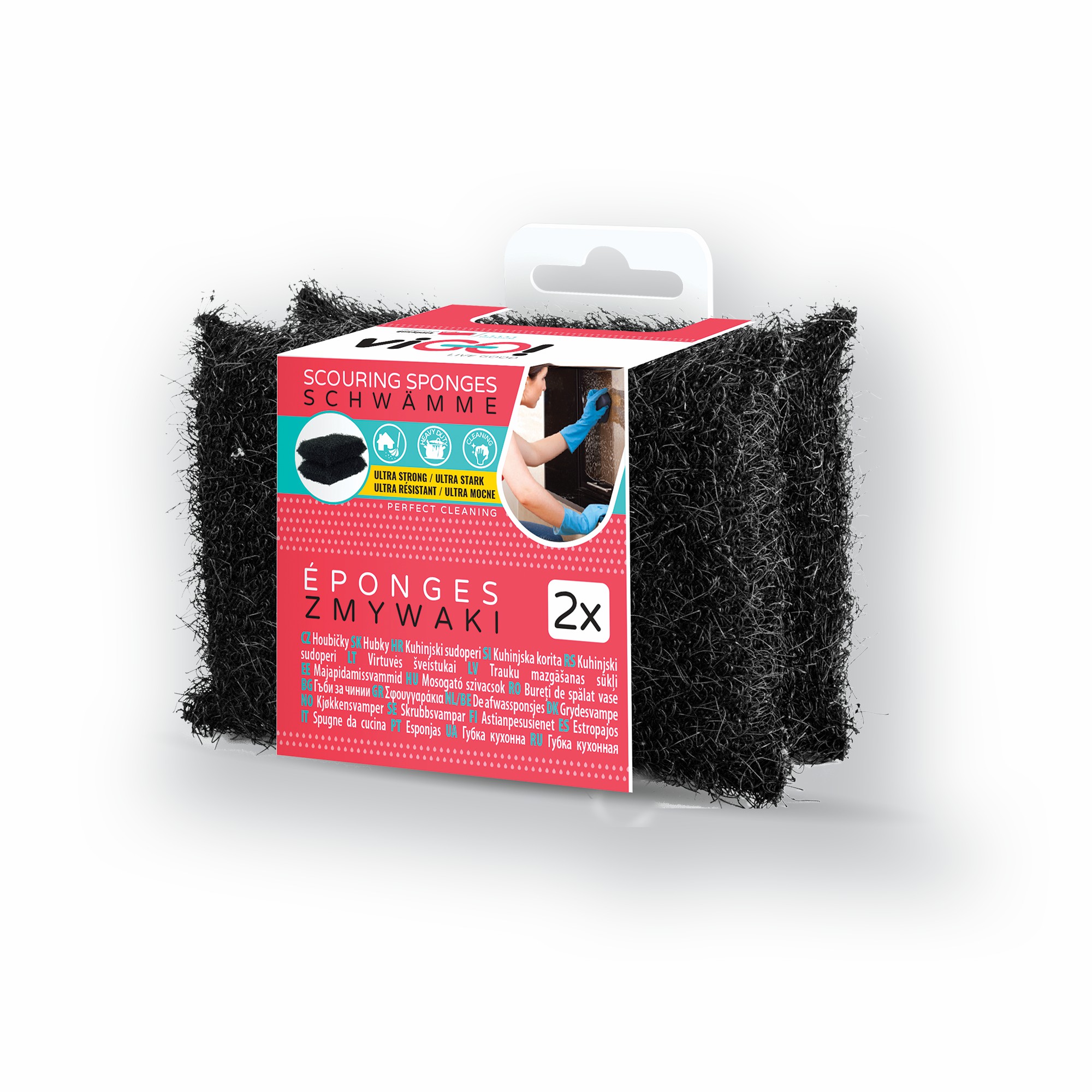 Vigo houbičky černé 2 ks, 11x7,5x3 cm