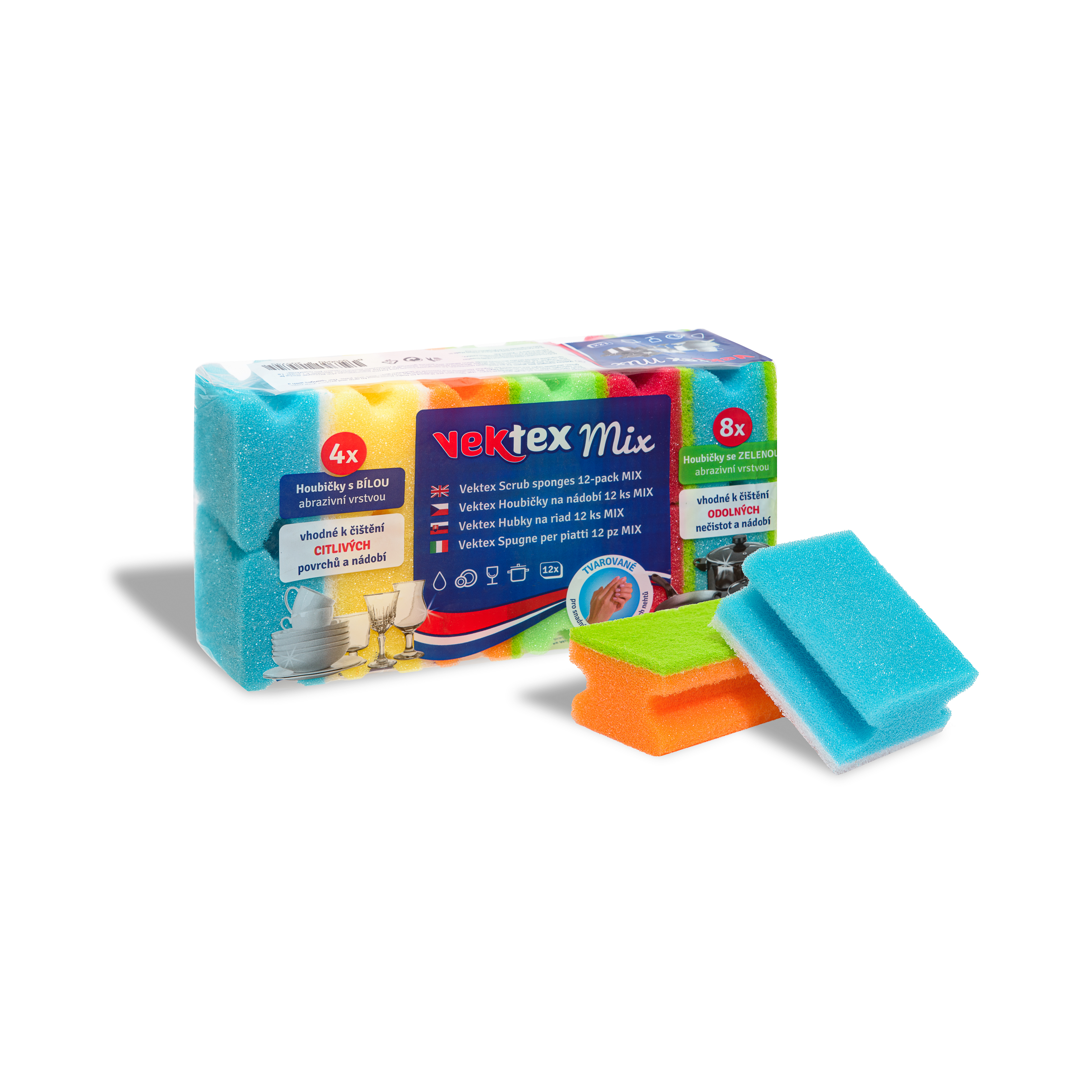 Houbičky na nádobí Mix 12ks profil 20574