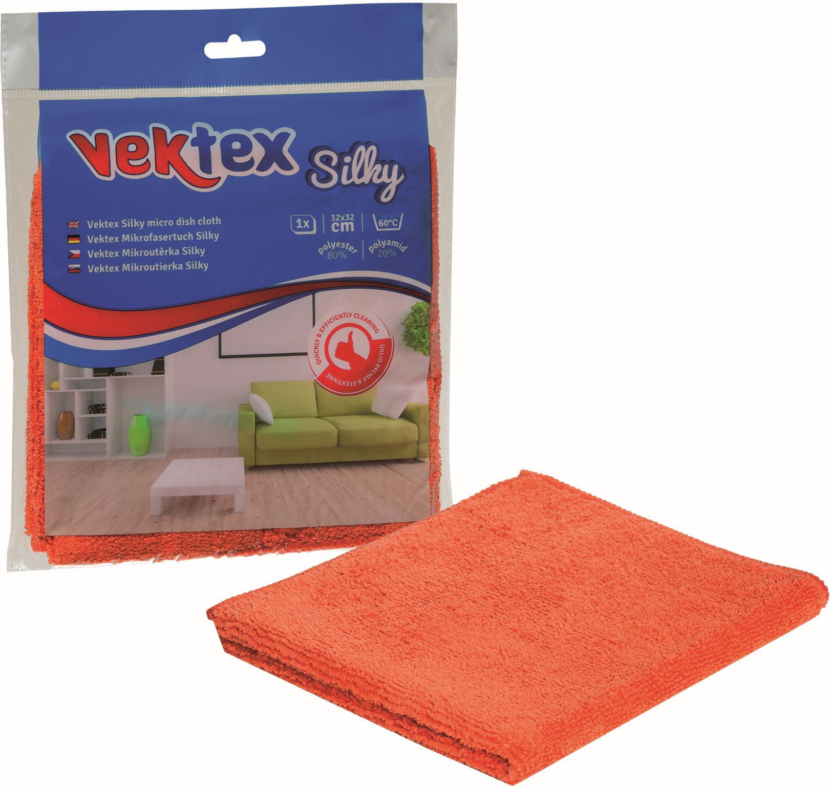 Mikroutěrka 32x32cm Vektex Silky 290g  20331