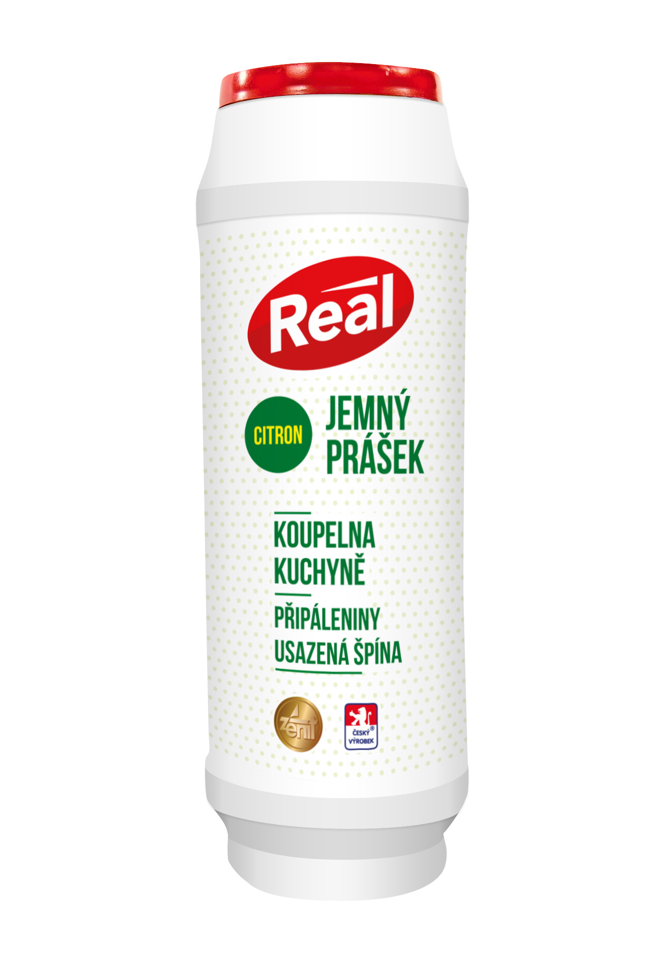 Real čistící prášek s citron. vůní 500g