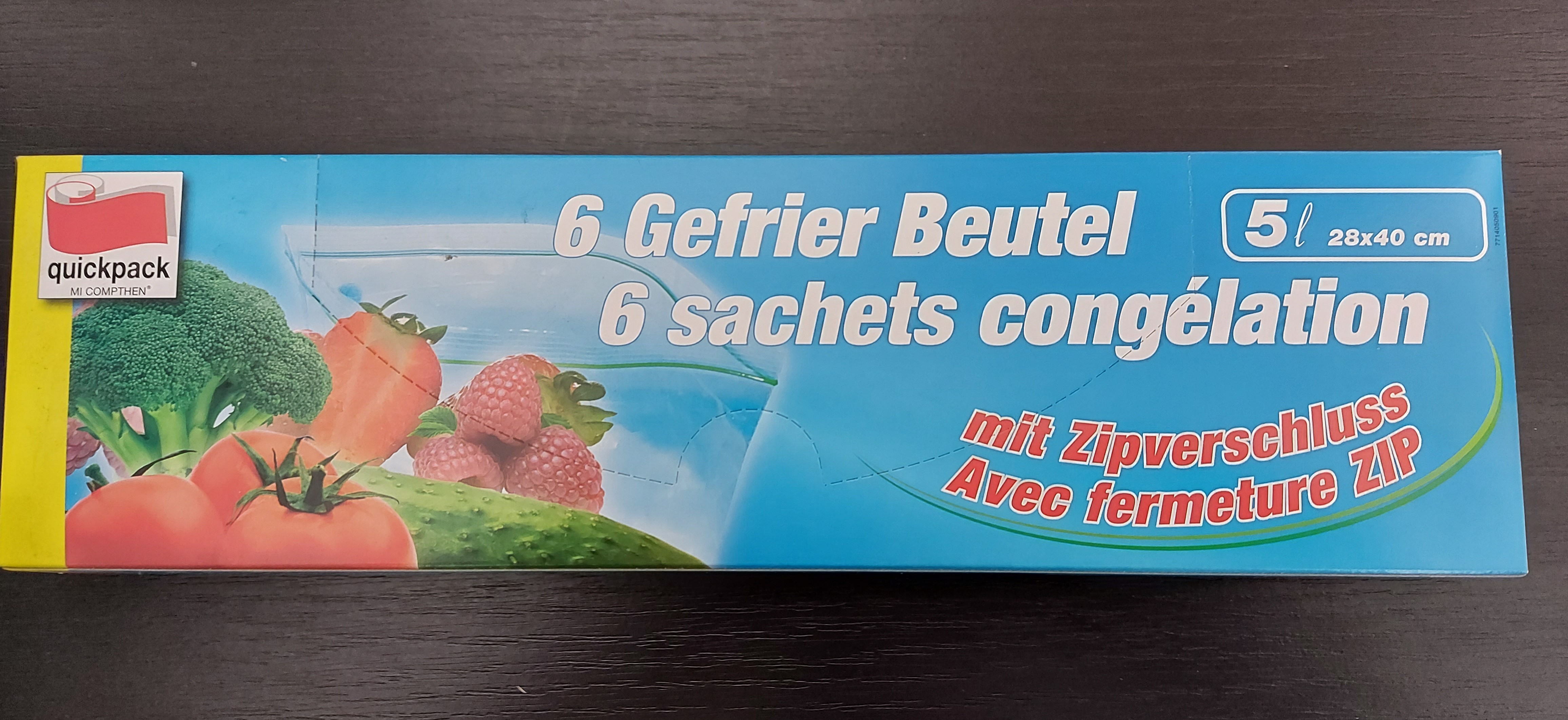 Sáčky zipové Q215 5l/6ks 28x40cm