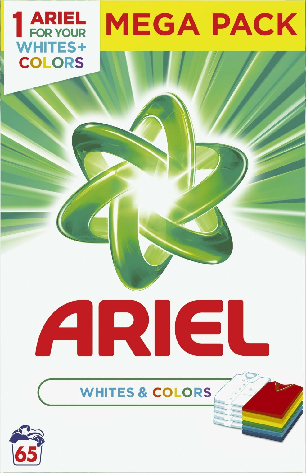*Ariel 4,875kg 65dávek Whites&Colors