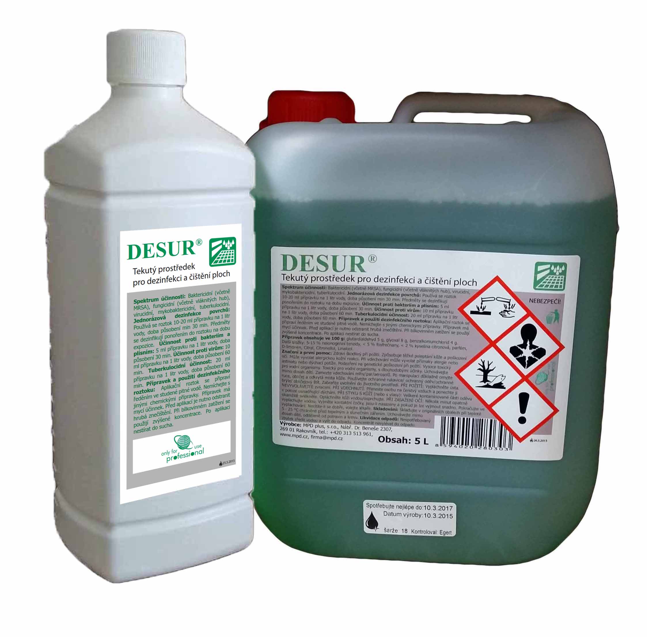 Desur 1l - čištění a dezinfekce ploch