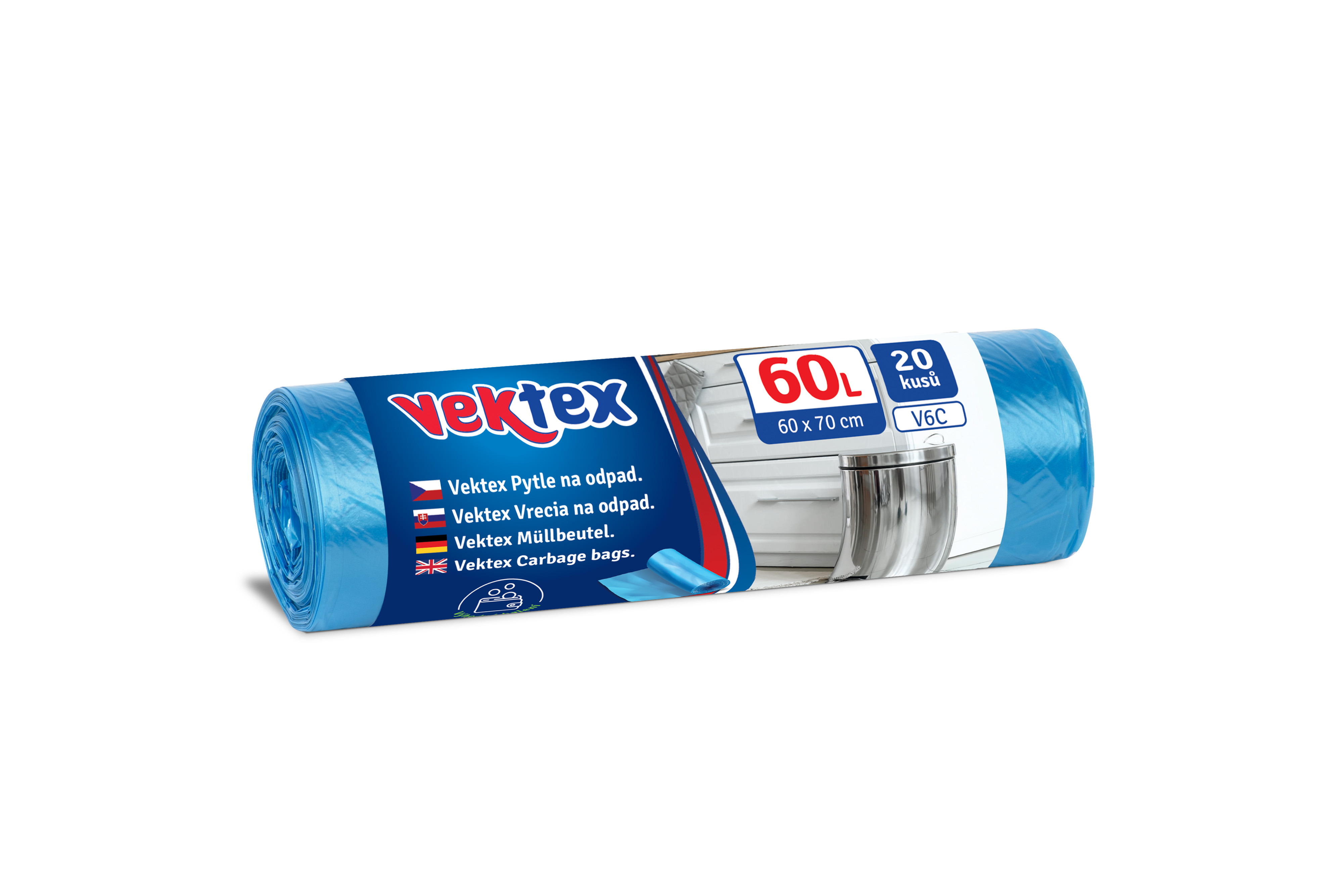 Pytle Vektex V6C 60l/20ks 60x70cm modré  20728