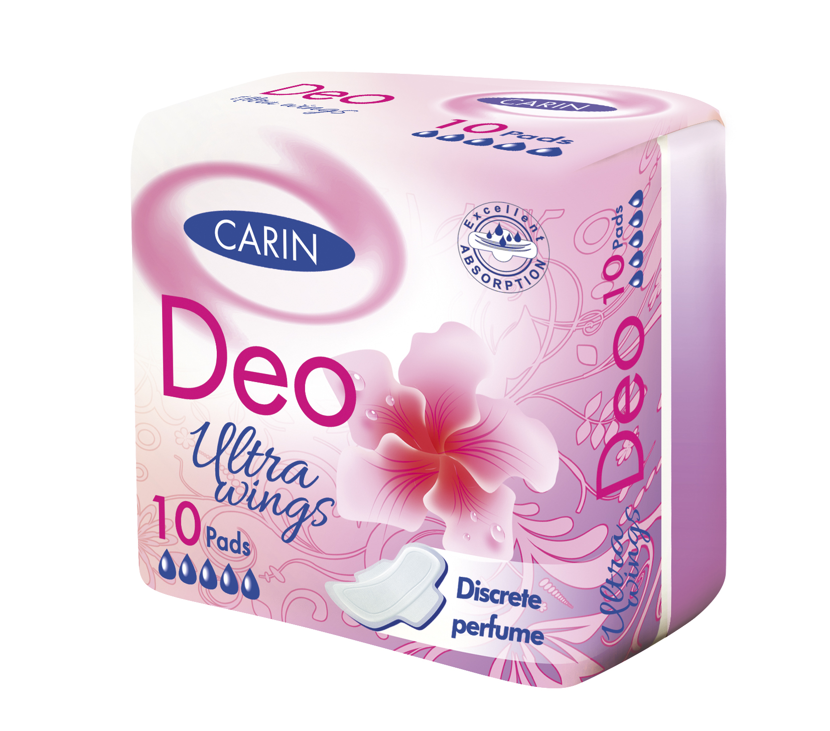 Vložky Carin Ultra Wings Deo 10ks