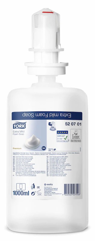 Tork pěnové mýdlo 1l Extra Mild 520701