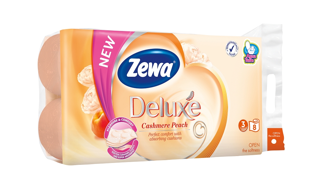 TP Zewa Deluxe Broskev 3vrst.(8) 1role