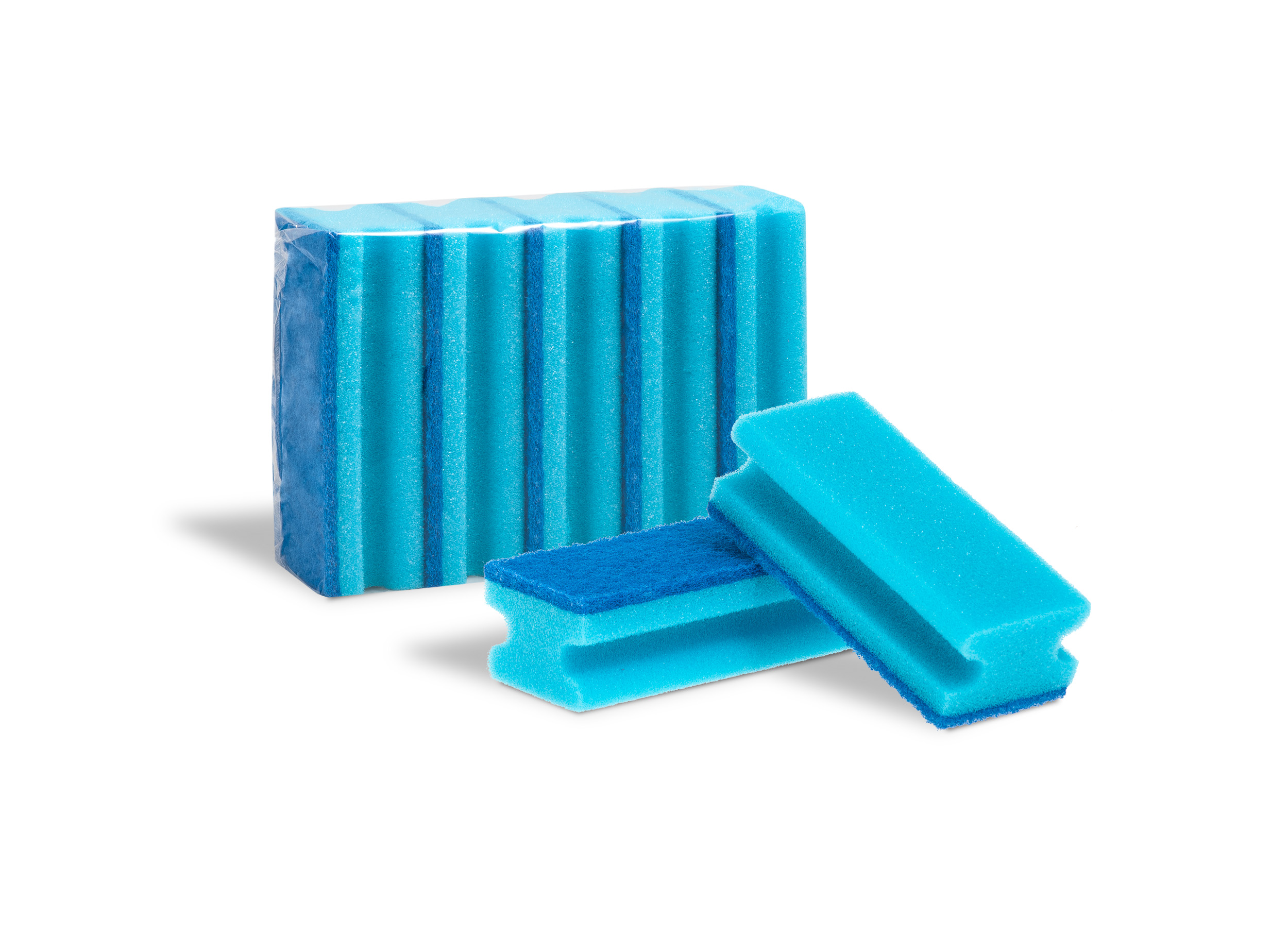 *Houby na nádobí GASTRO 5ks modrá+modrý abraziv