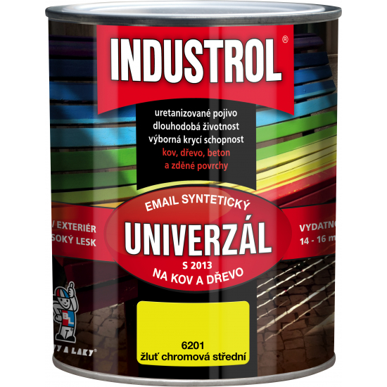 Industrol S2013 barva 0,75l odstín 6201 žluť chrom
