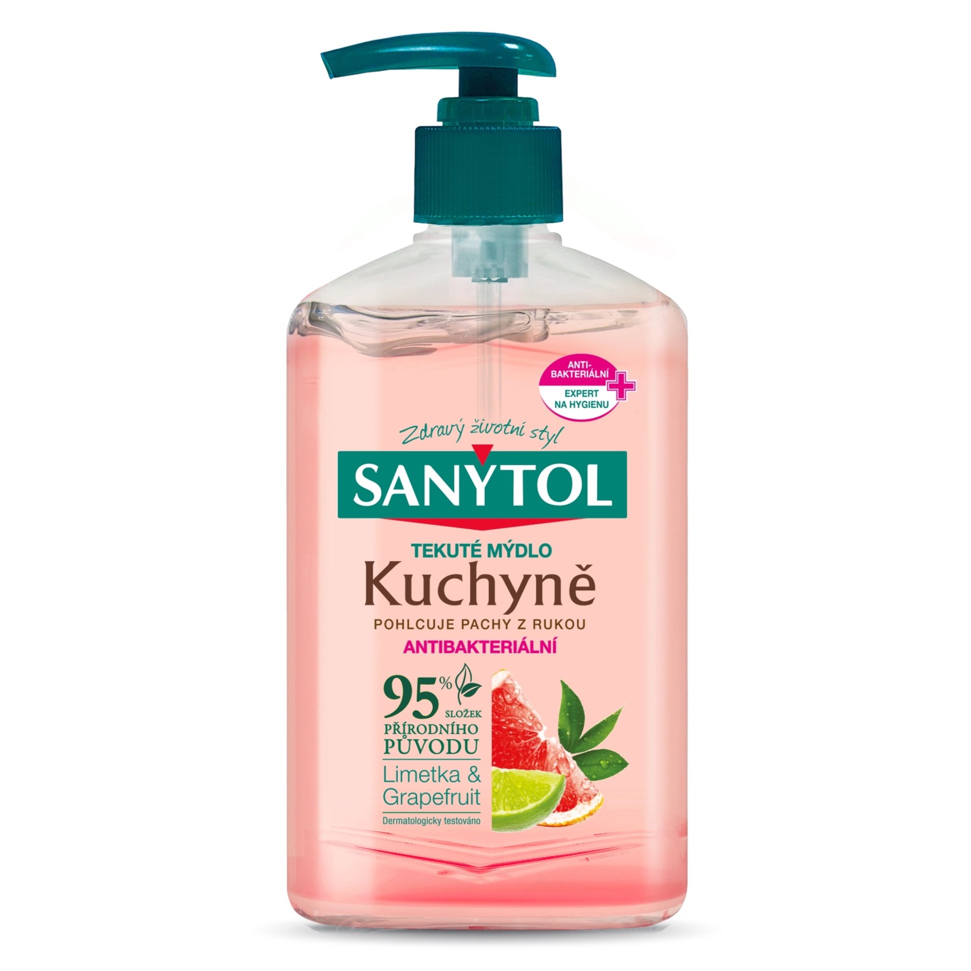 Sanytol 95% RP antibakt. mýdlo 250ml Do kuchyně