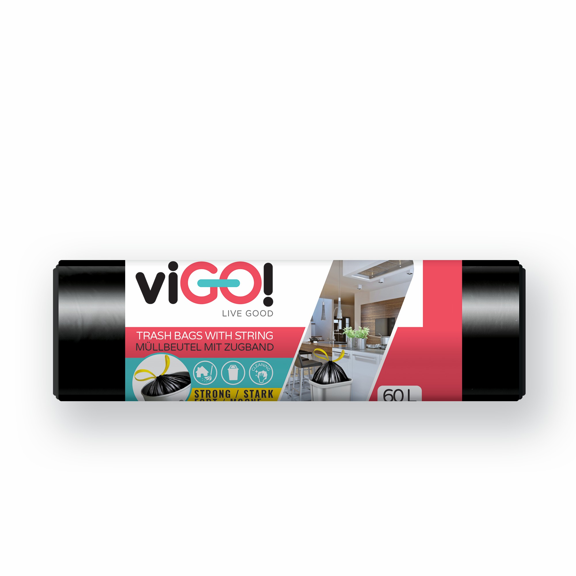 Vigo pytle 60l/15ks 65x68cm zat.Q006 černé LDPE