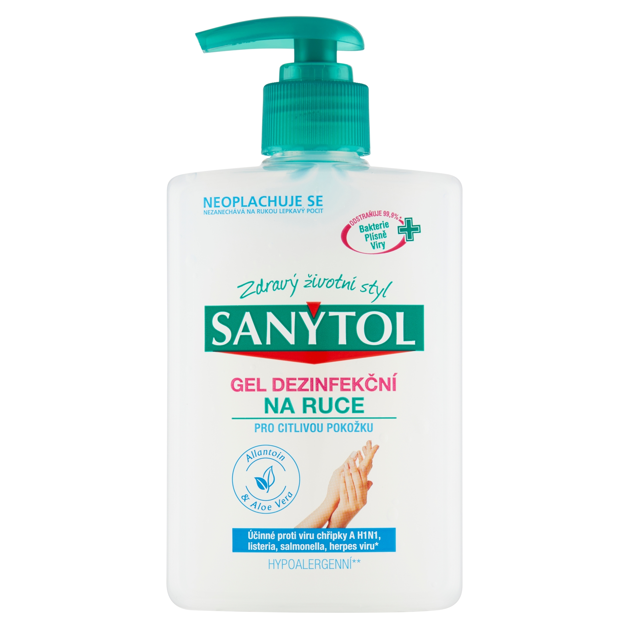 Sanytol dezinfekční gel na ruce 250ml Sensitive