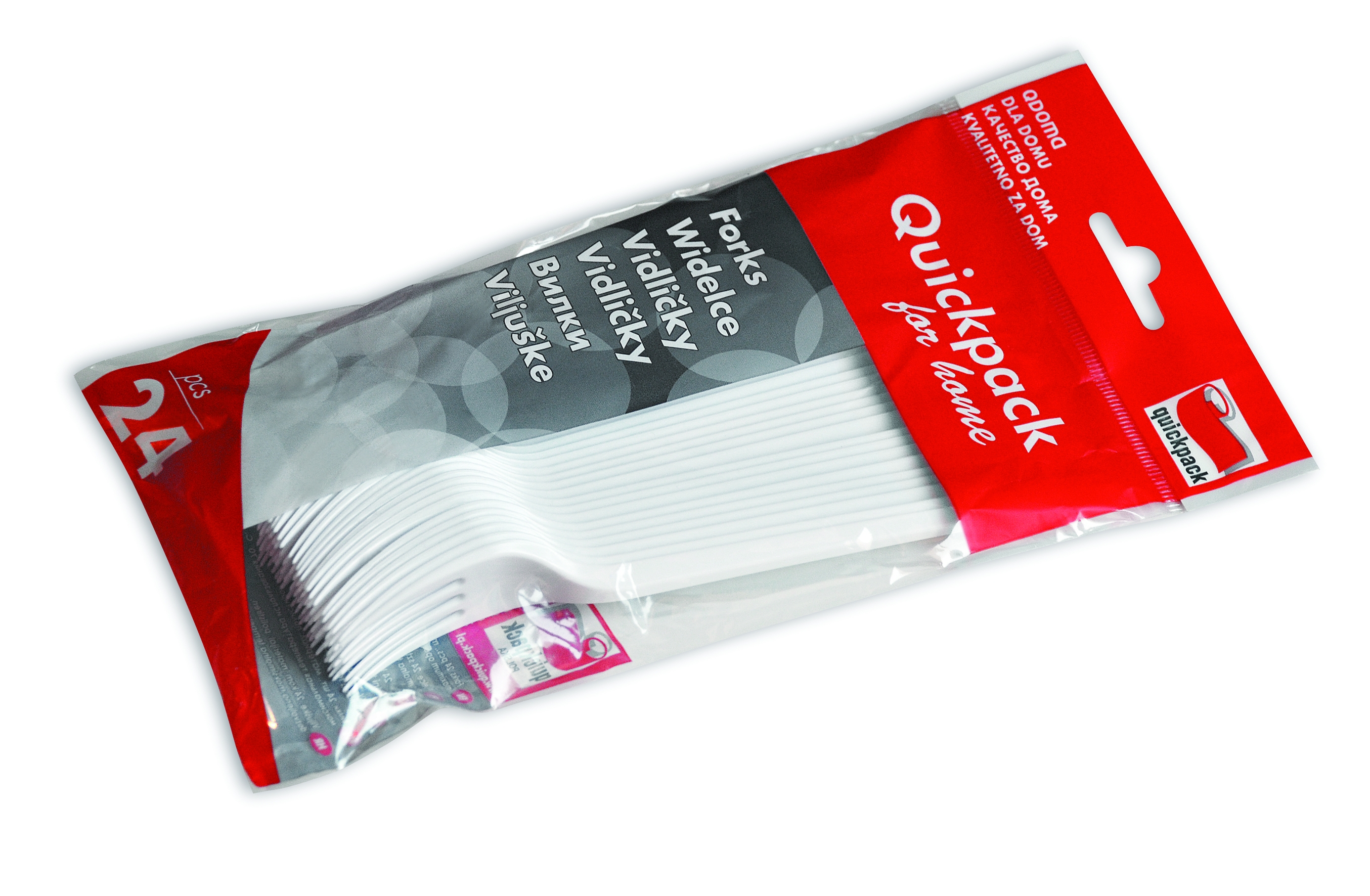 Vidličky Q061 bílé 24ks  JWI024