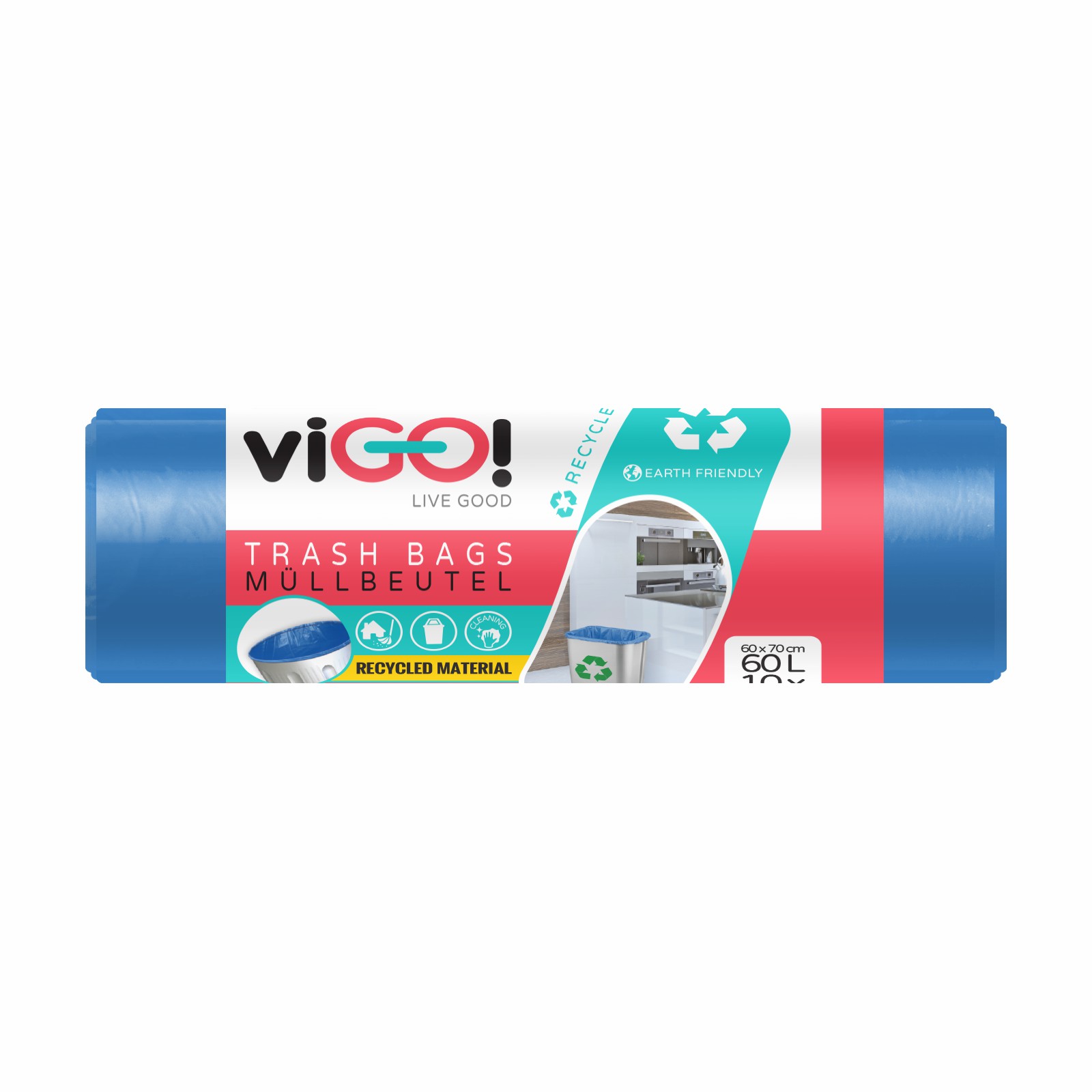 Vigo pytle 60l/10ks,Q146,60x80cm MODRÉ LDPE