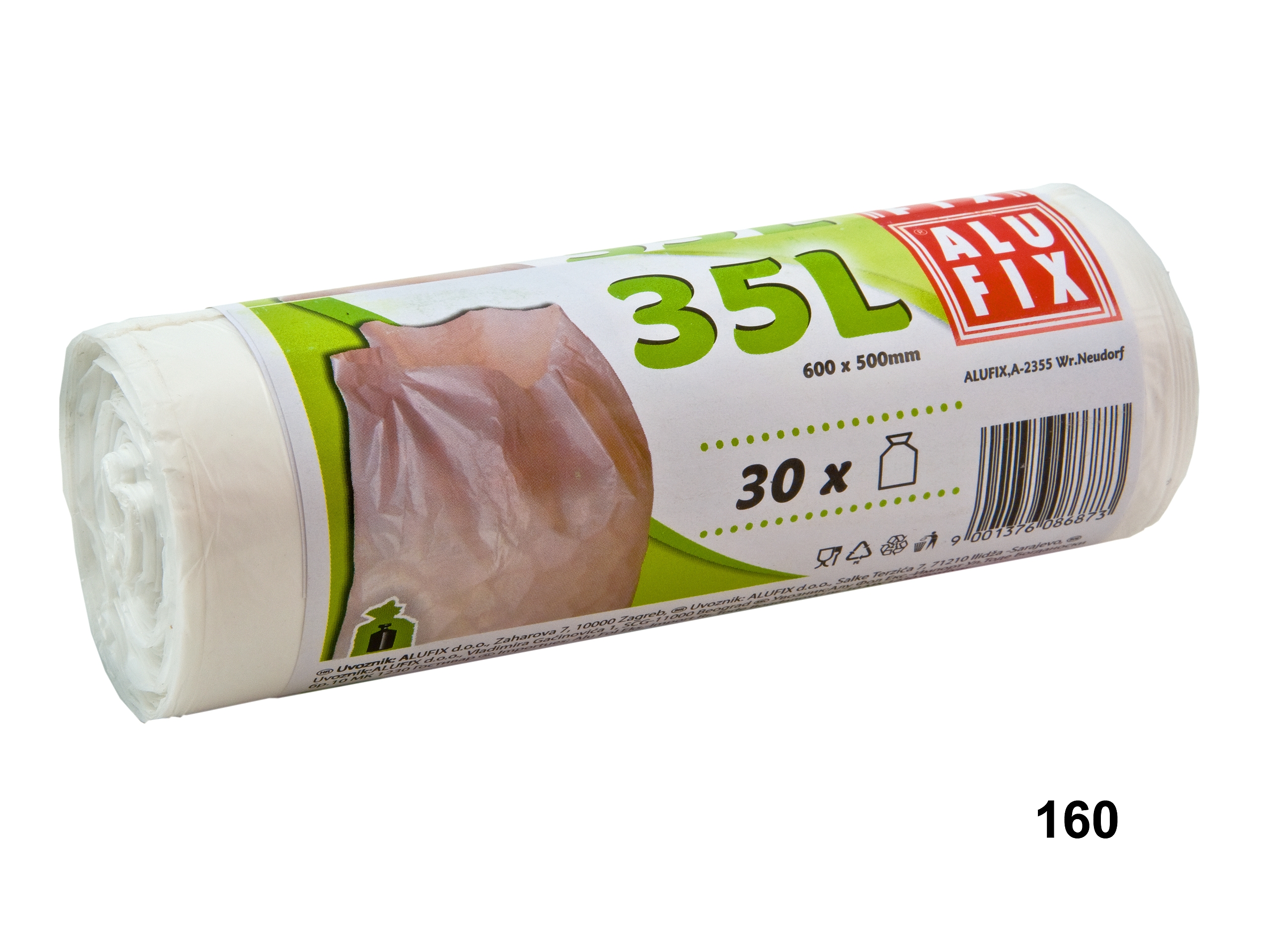 Pytle na odpad 35l/30ks 60x50cm bílé Alufix