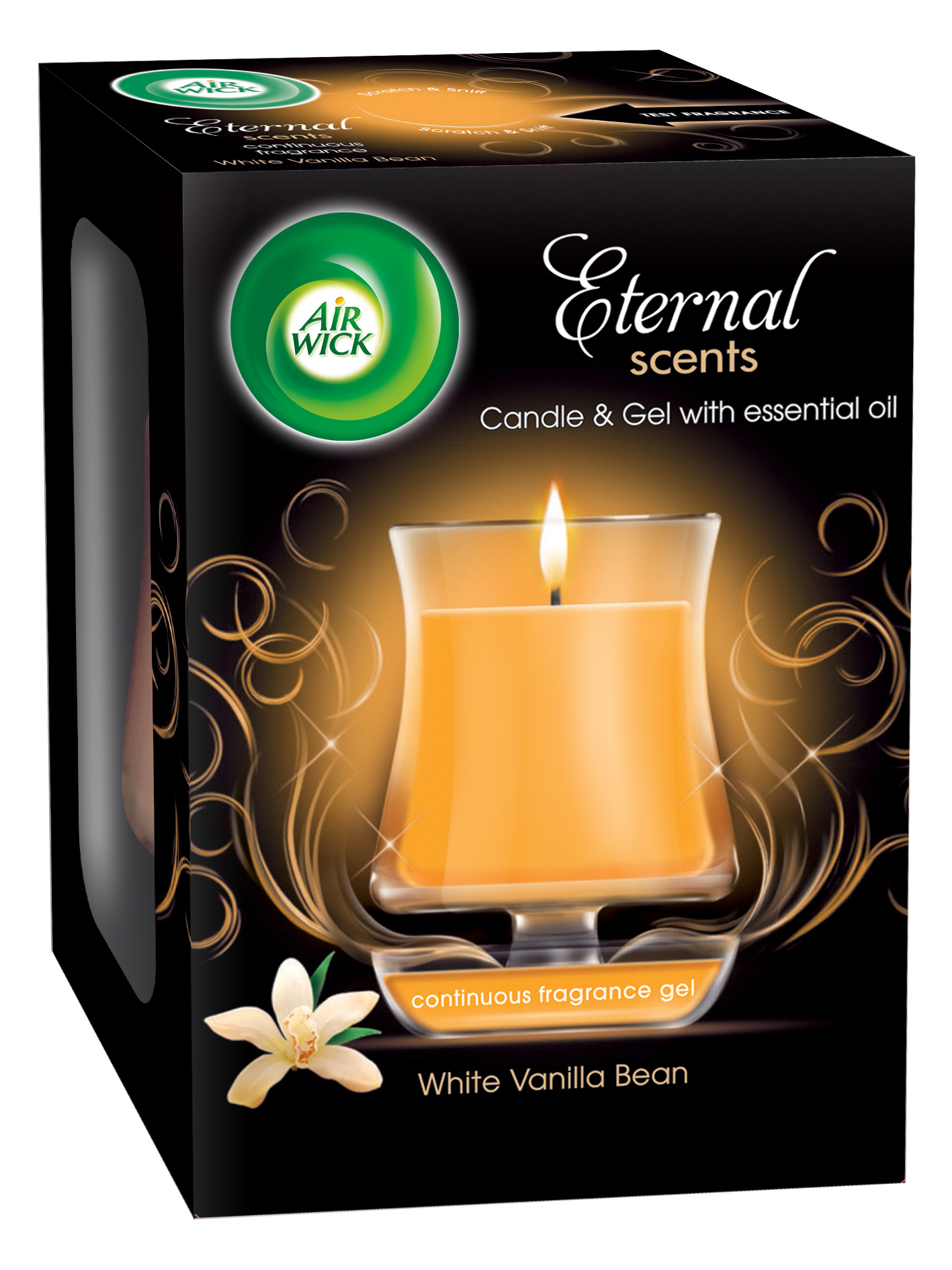 Airwick Eter.svíčka Vanilková vůně Vánoc 130g