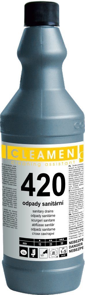Cleamen 420 odpady sanitární 1l+prohlášení