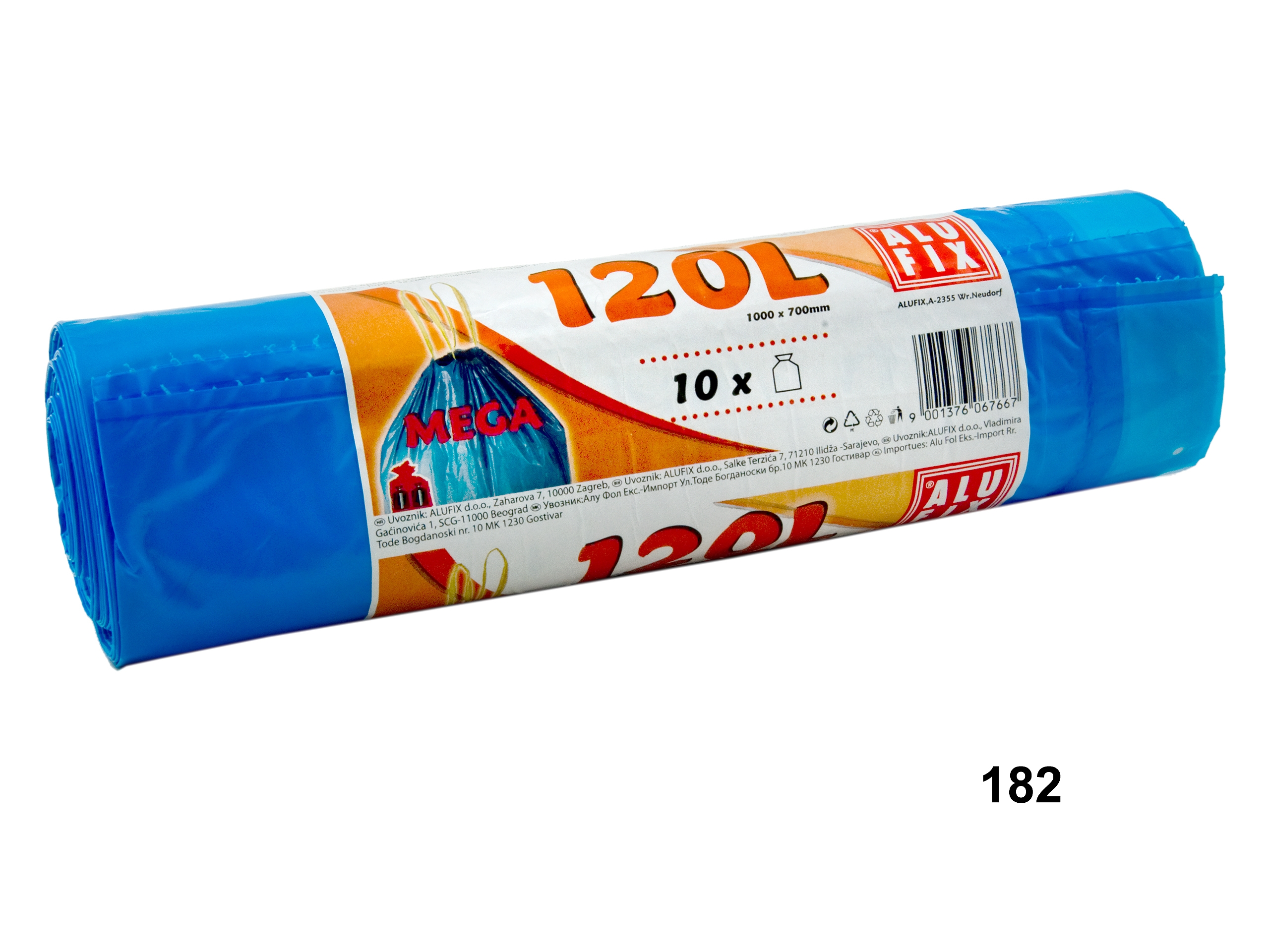 Pytle zatah.mega silné modré 120l/10ks