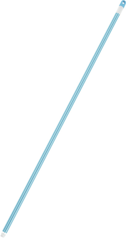 Hůl kov.modrá SOFT STRIPS 120cm jemný závit