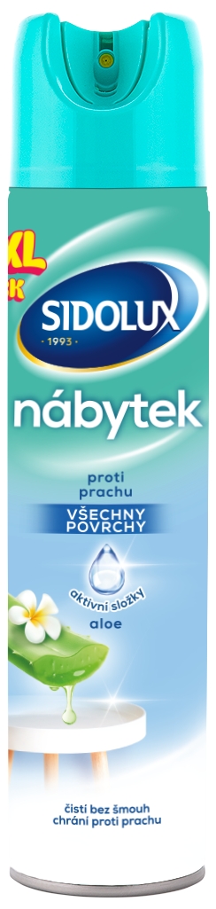 Sidolux Nábytek proti prachu všechny povrchy 350ml aerosol  Aloe