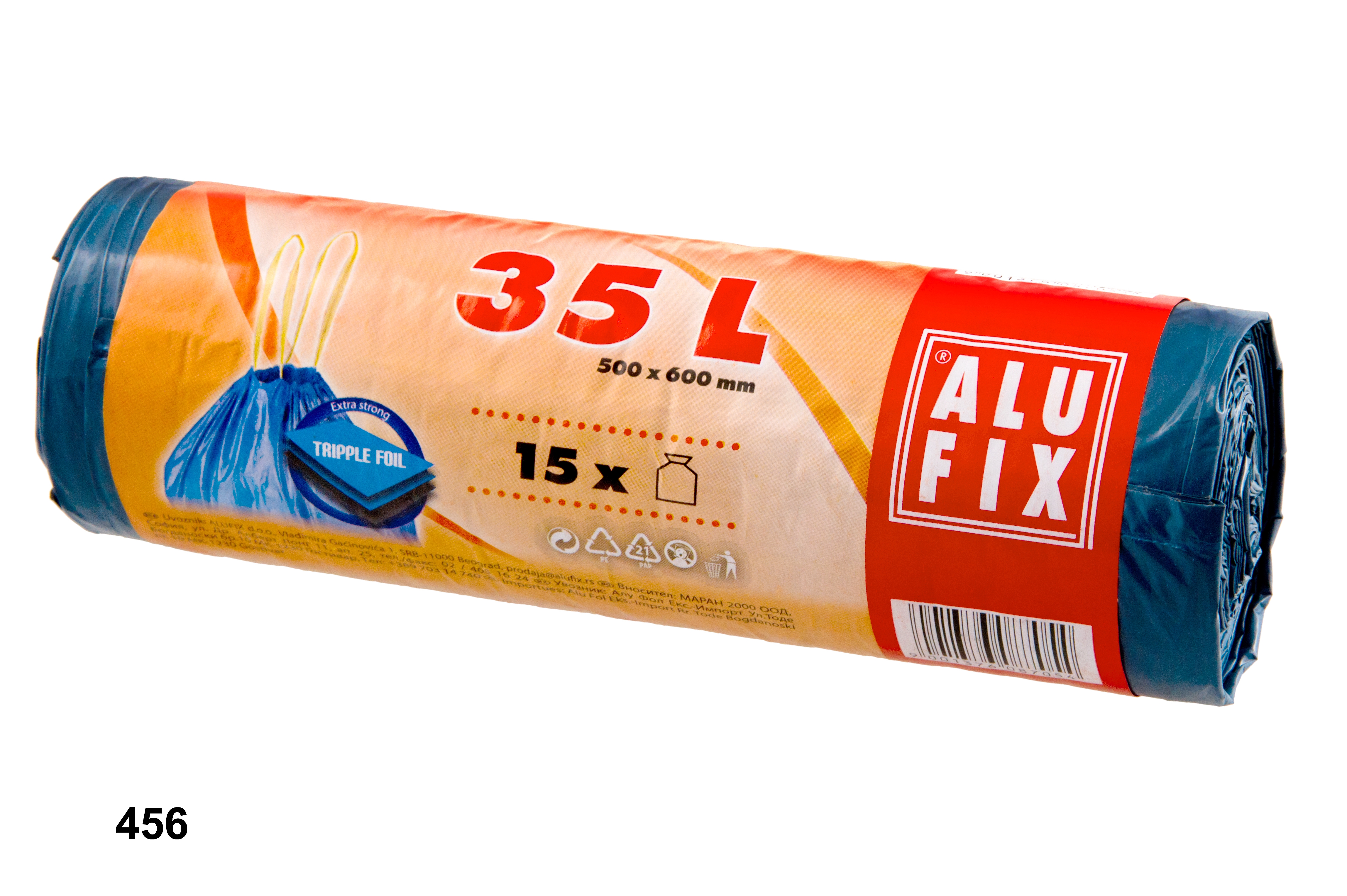 Pytle na odpad zatah.35l/15ks modré Alufix