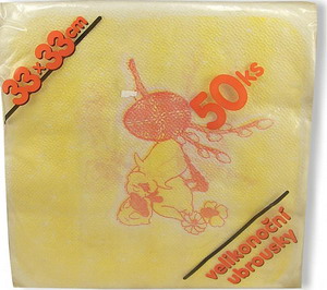 Ubrousky Velikonoce 33x33  50ks