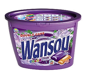 *Wansou dvoukom. prací kapsle Color 20ks