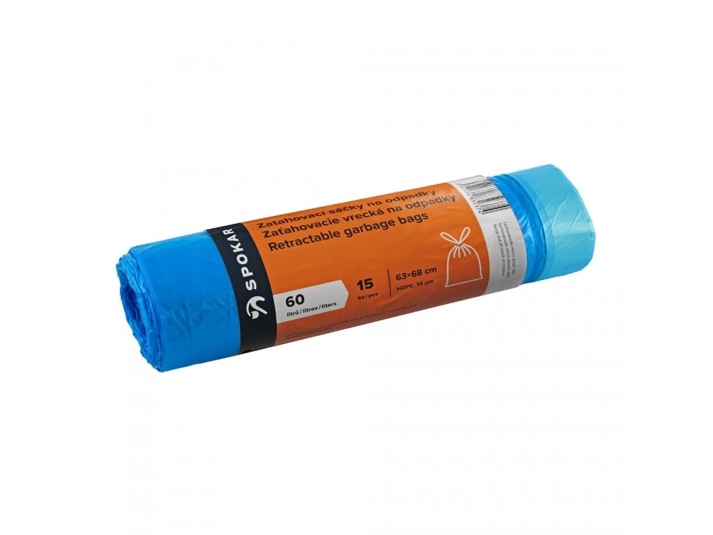 Pytle na odpad zatah. 60l/15ks Spokar  8300203200