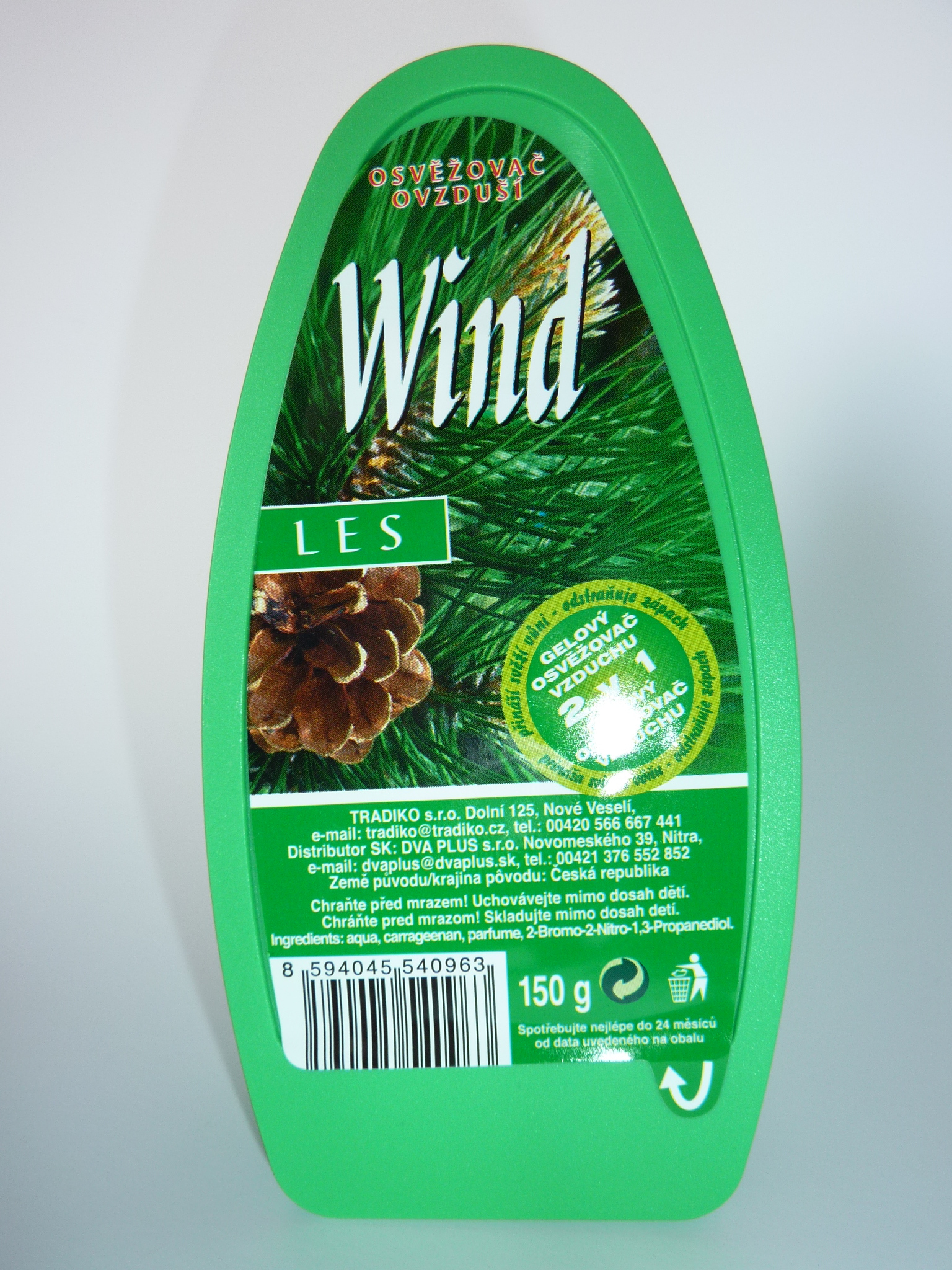 Wind gel osvěžovač 150g Les
