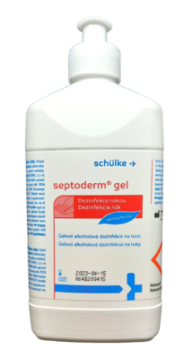 Septoderm gelová dezinfekce 500ml  flip top / push - pull