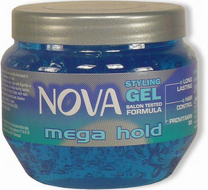 Nova gel na vlasy Mega  250ml modrý