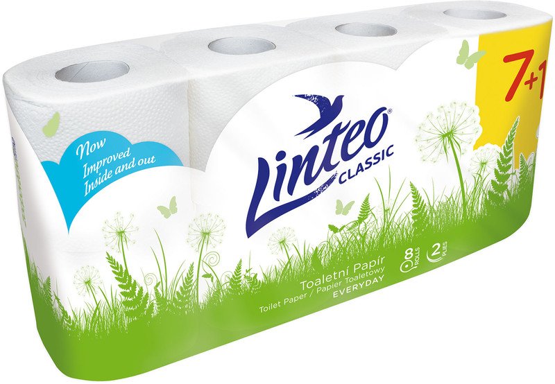 TP Linteo Classic 2-vrstvý bílý 1role(8)
