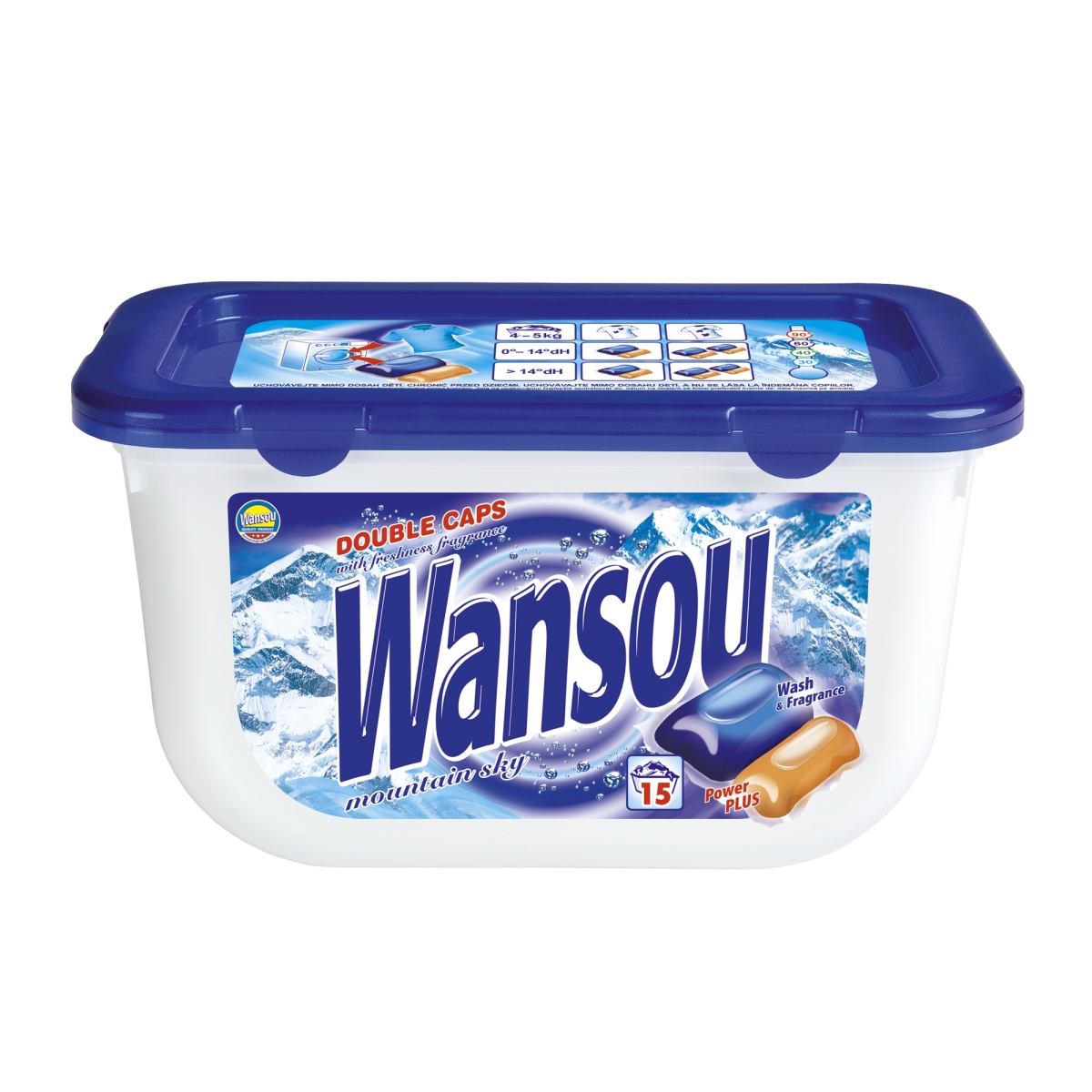 *Wansou dvoukom. prací kapsle Mountain 15ks