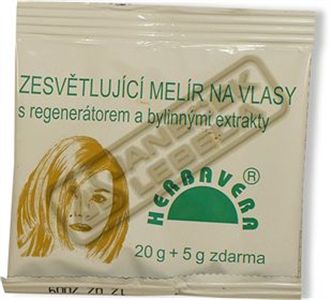 *Zesvětlující melír na vlasy 25g Herbaver